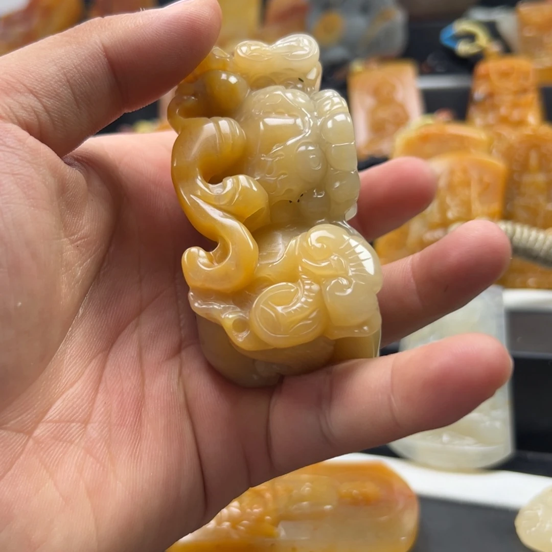 石英质玉（黄龙玉）未镶嵌多选一发货