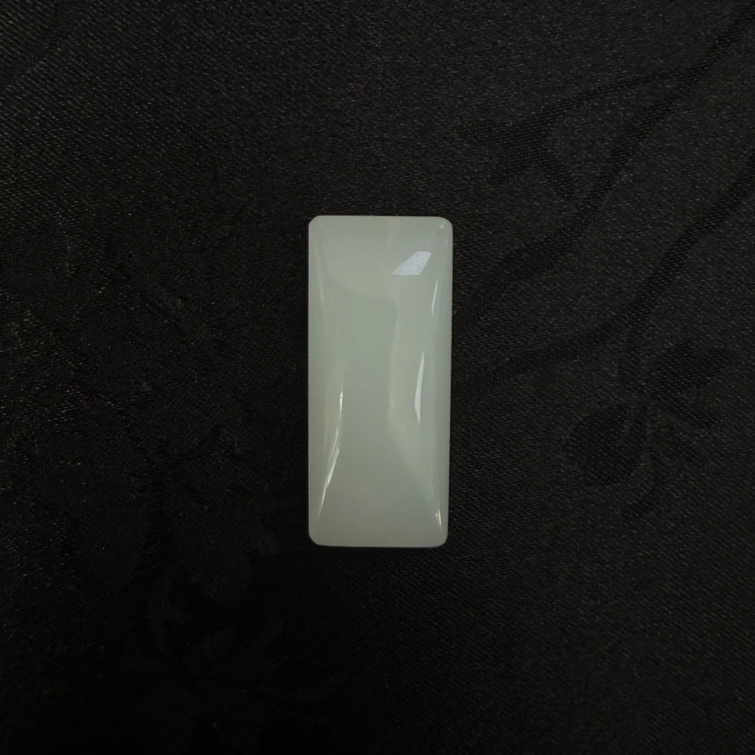 【国玉甄品】WSP080和田玉白玉无事牌吊坠32×12×10mm