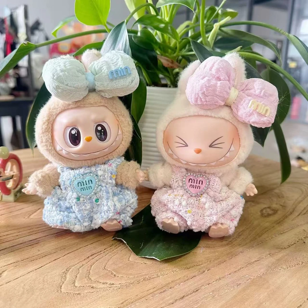 labubu一二三代坐坐派对的休闲娃衣套装