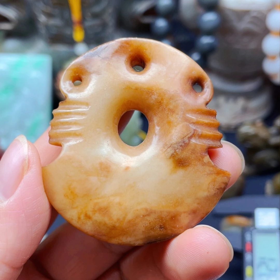 白玉菩提吊坠摆件
