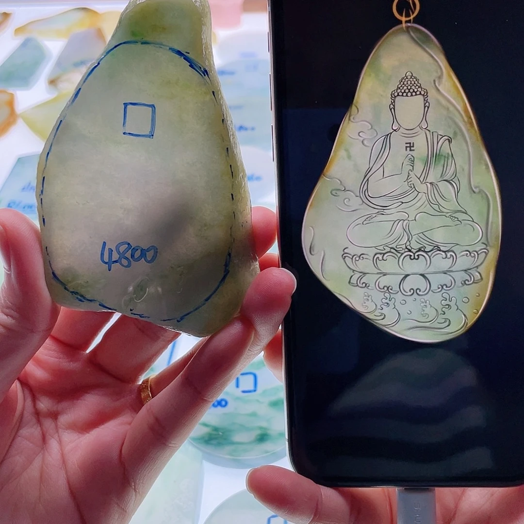 定制翡翠未镶嵌天然