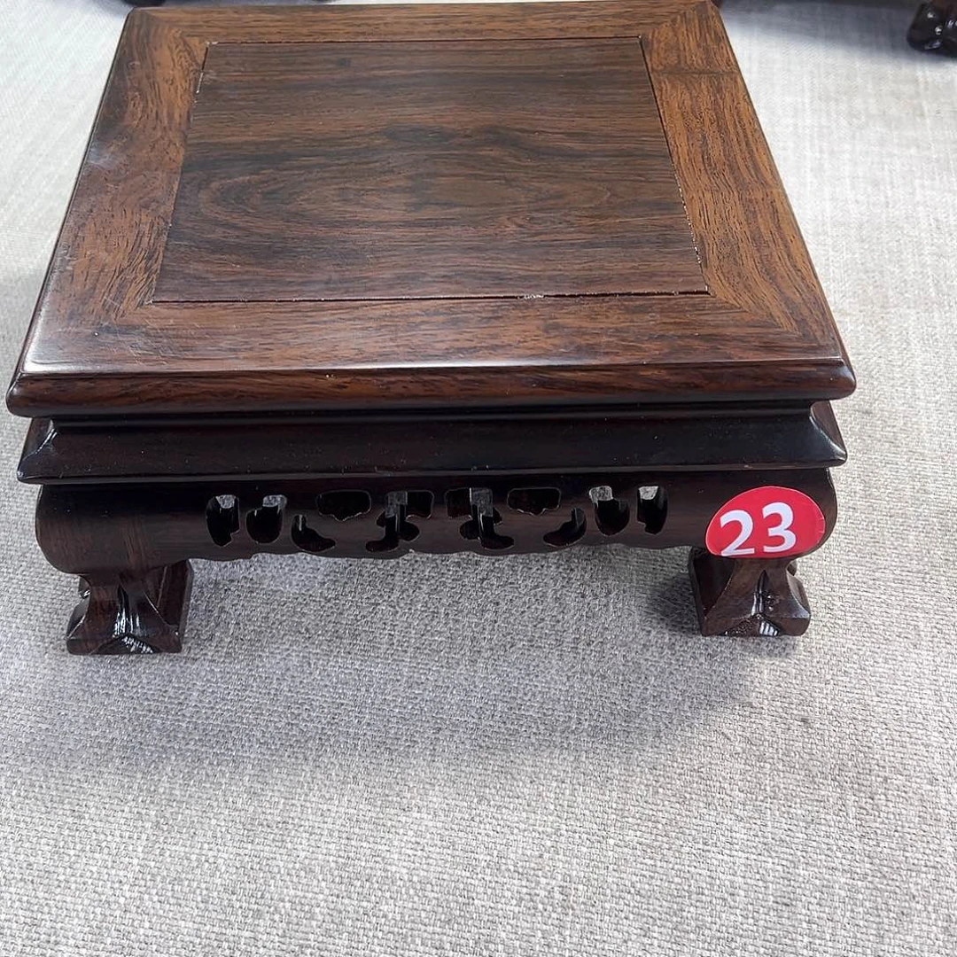 红木底座精雕工艺品