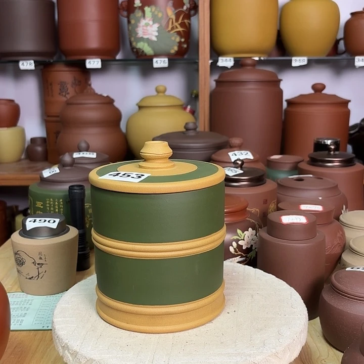 紫砂茶叶罐一斤茶叶罐453