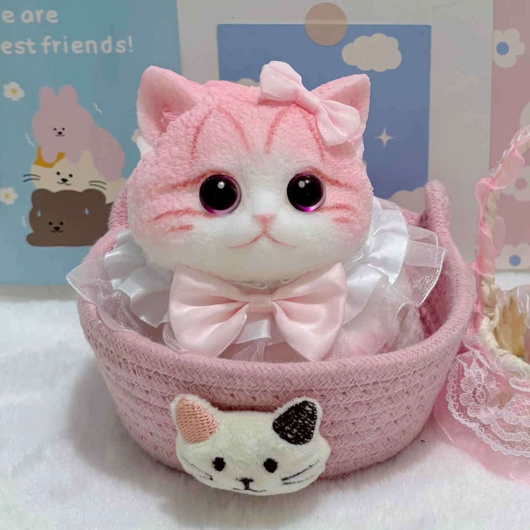大猫捏捏纯手工diy减压创意玩具可爱仿真萌宠高颜值生日礼物摆件