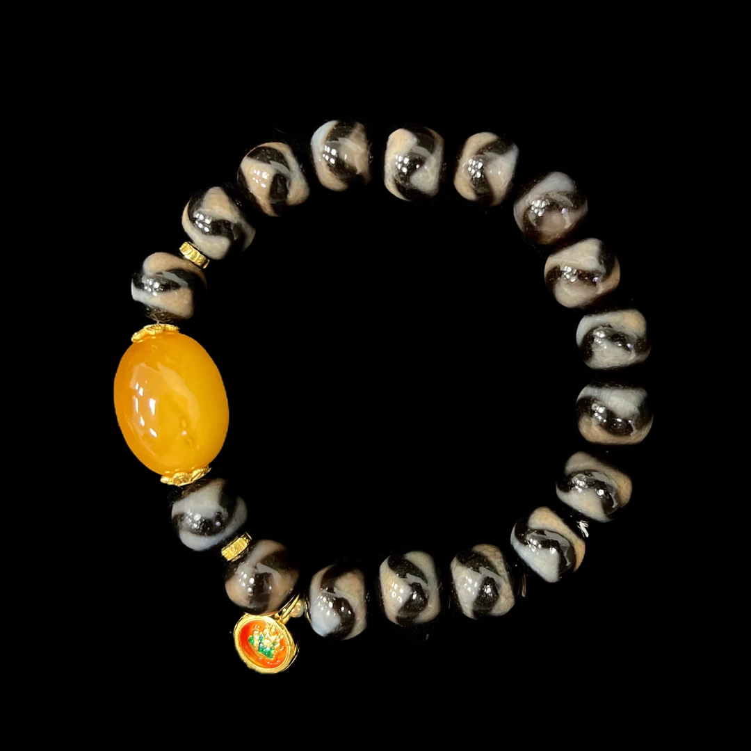 V3902蜜蜡手串孤品