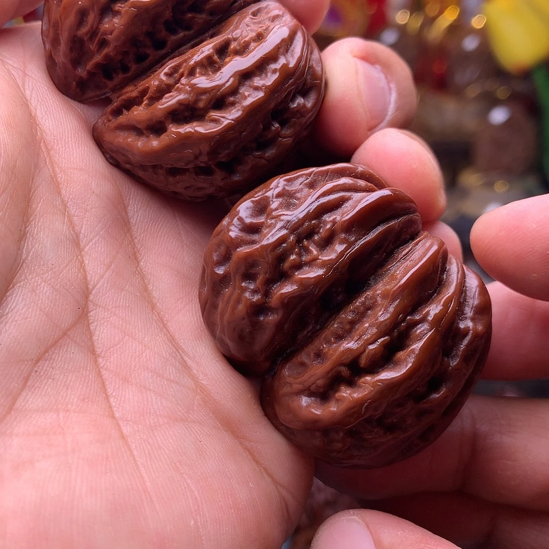 文玩核桃把件老*东北楸子文玩核桃