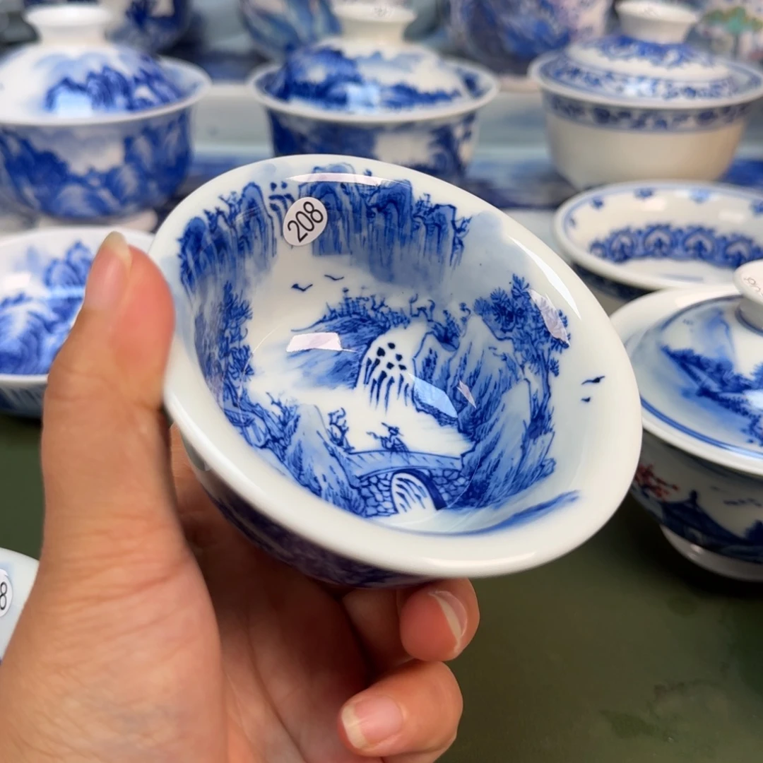 景德镇纯手绘茶具圆圆208