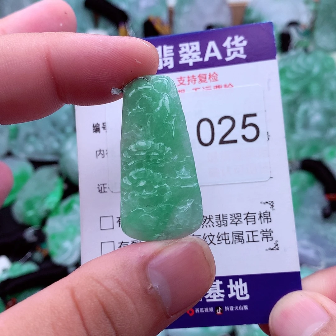翡翠未镶嵌吊坠(不含链)
