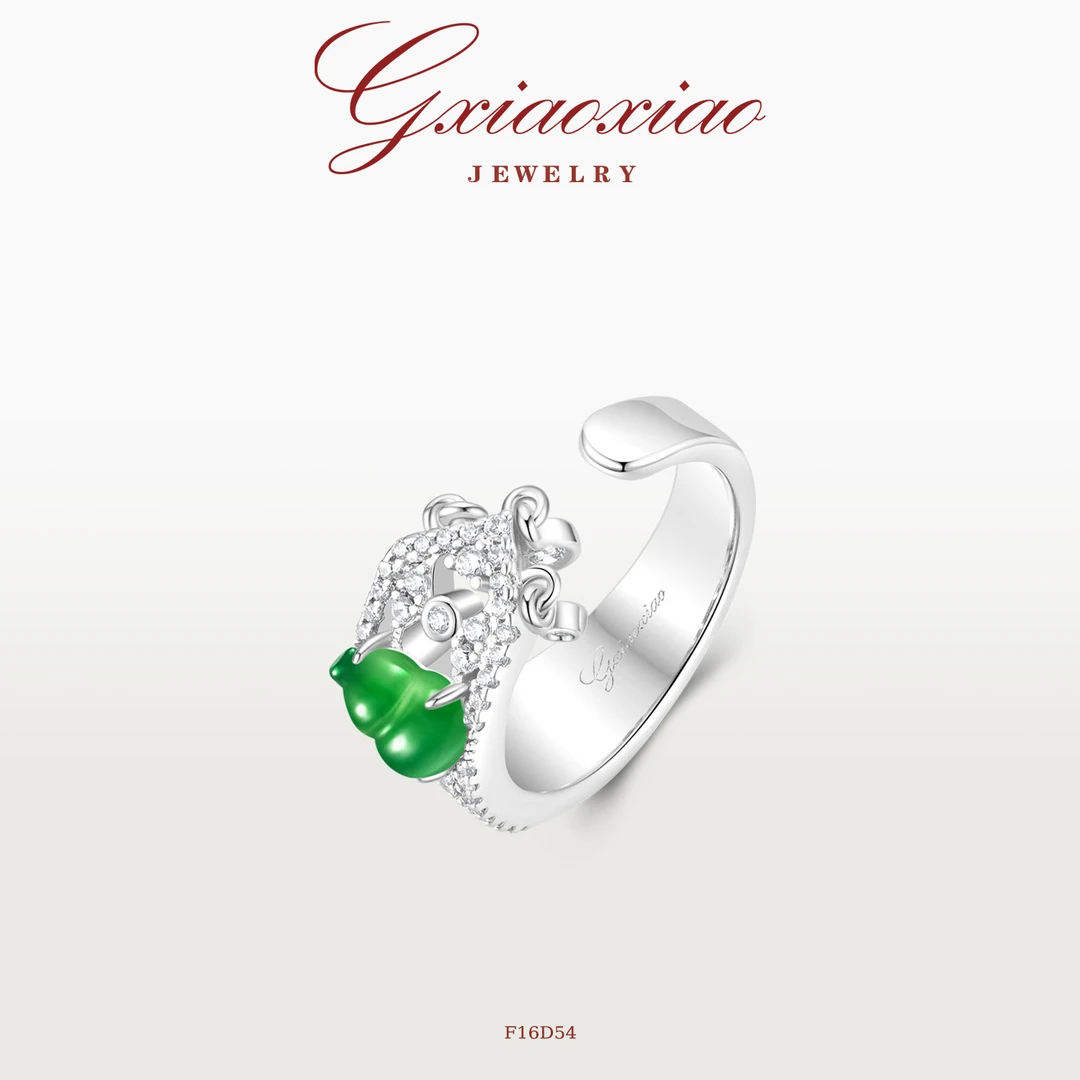 G XIAOXIAO戒指 【限定】气质复古高级葫芦戒指 F16D54新年礼物