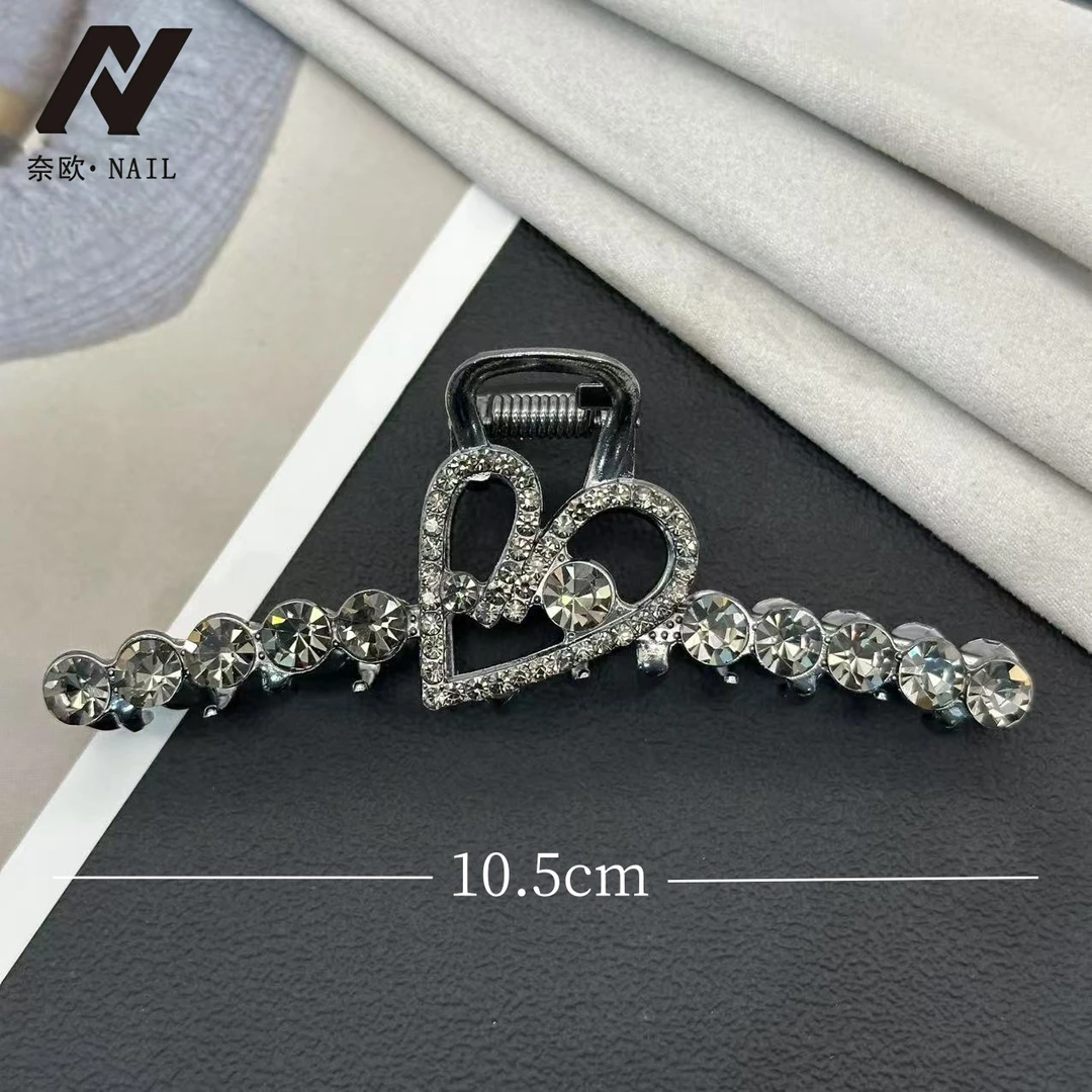 【NAIL·奈欧】设计师系列6212爱心大抓夹鲨鱼夹