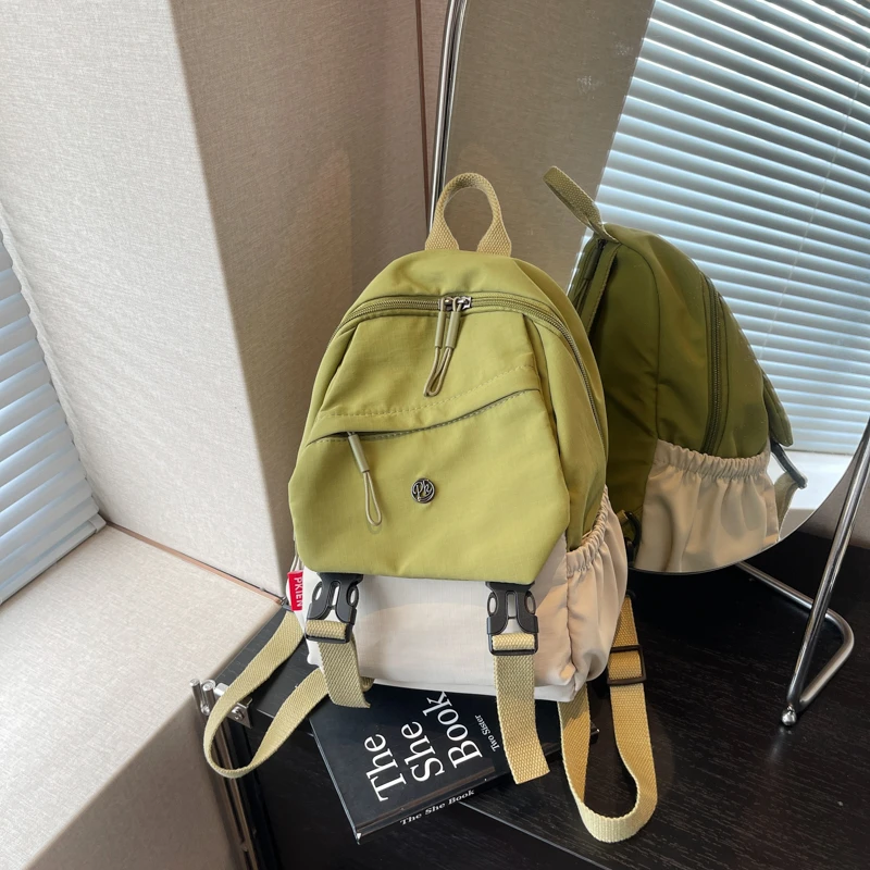 日系简约风大容量女生背包一包两用胸包男百搭新款时尚双肩包单肩