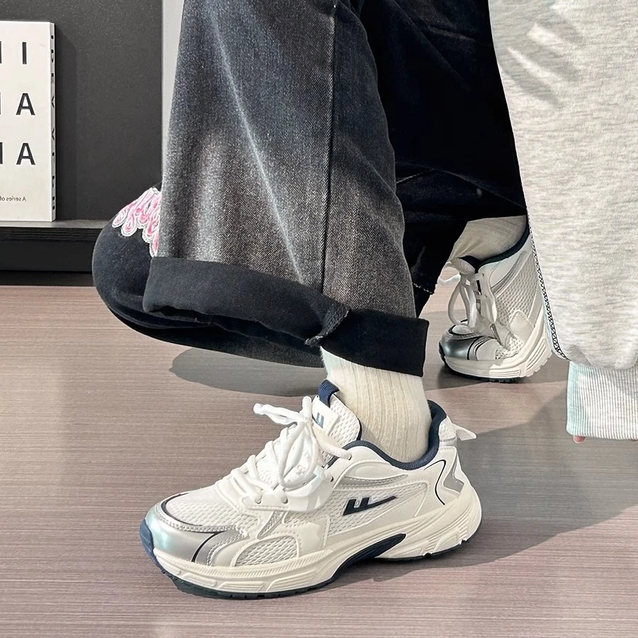 回力运动鞋女2025夏季新款网面透气小白薄款软底轻便夏季鞋子