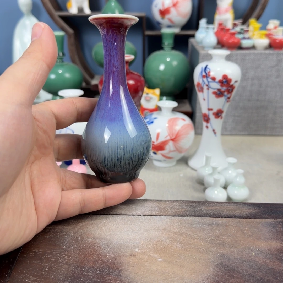 陶瓷手工小花器摆件