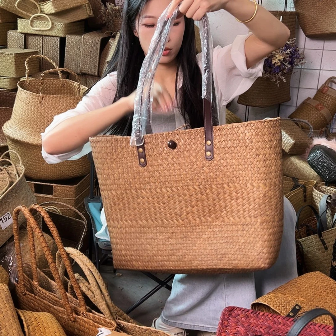 编织带草编包/草编收纳盒微瑕疵