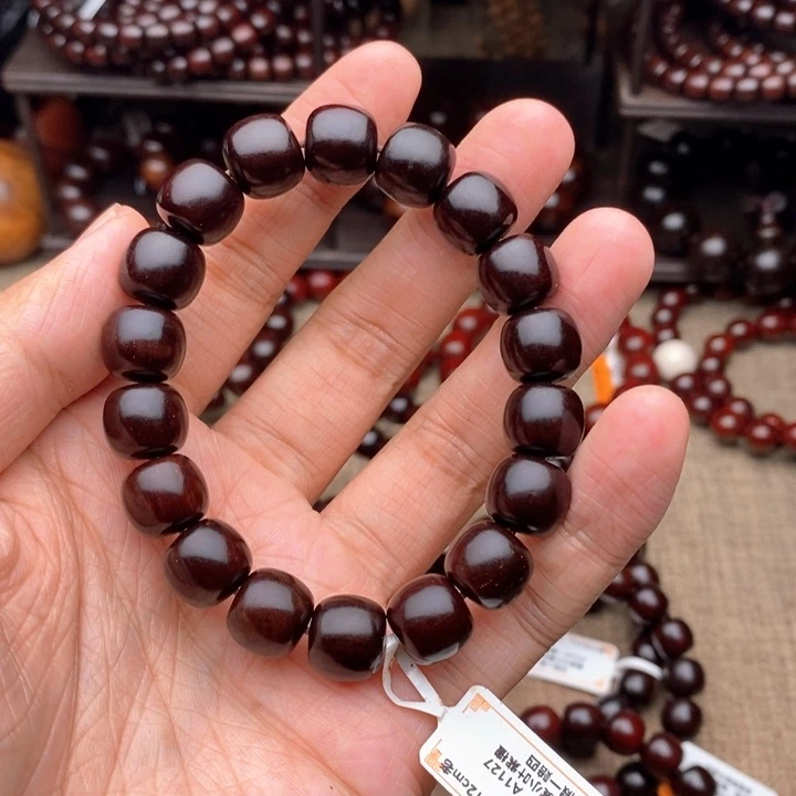 檀香紫檀（小叶紫檀）手串/手链1112老形包浆泥料特价款