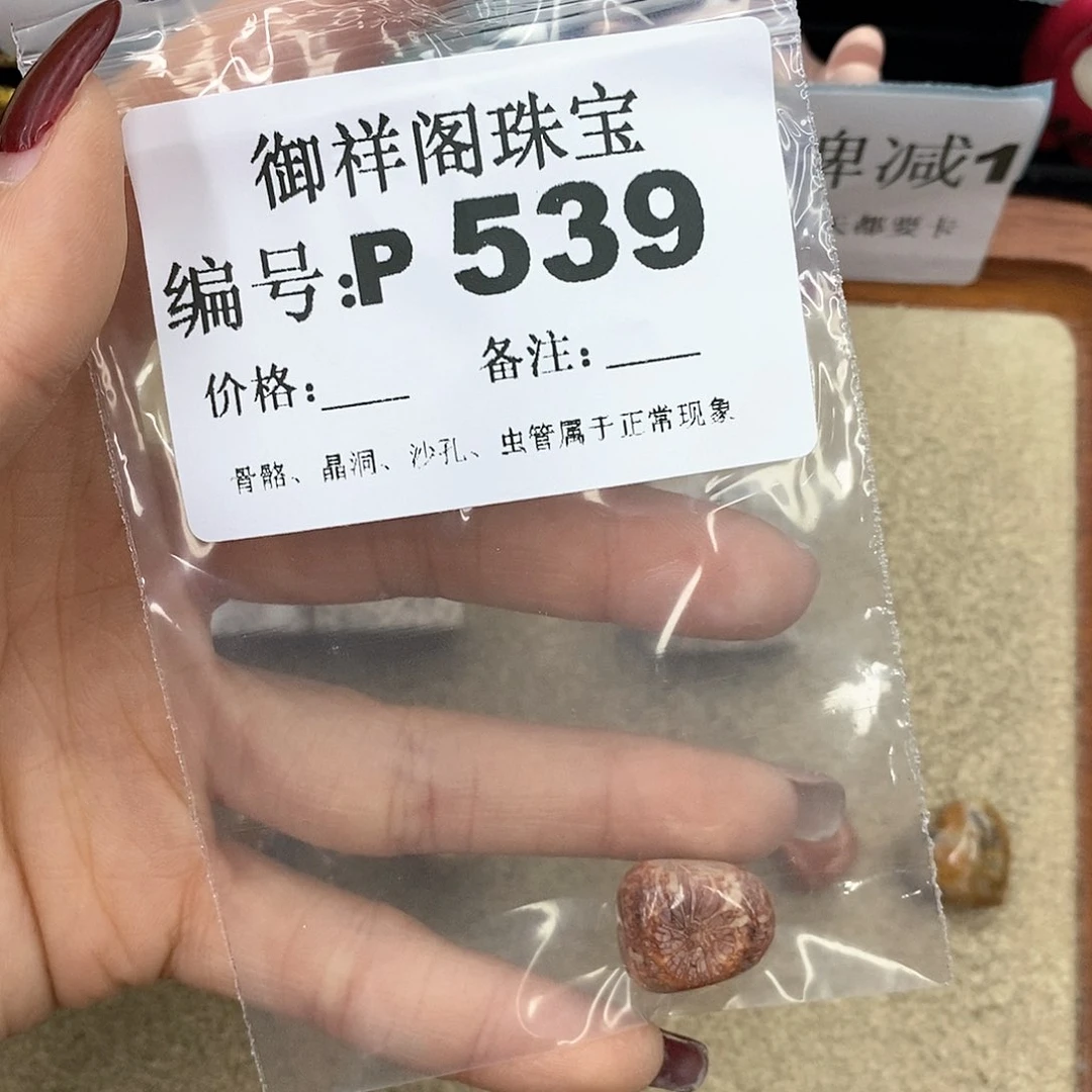 硅化珊瑚（珊瑚玉）P未镶嵌喜*