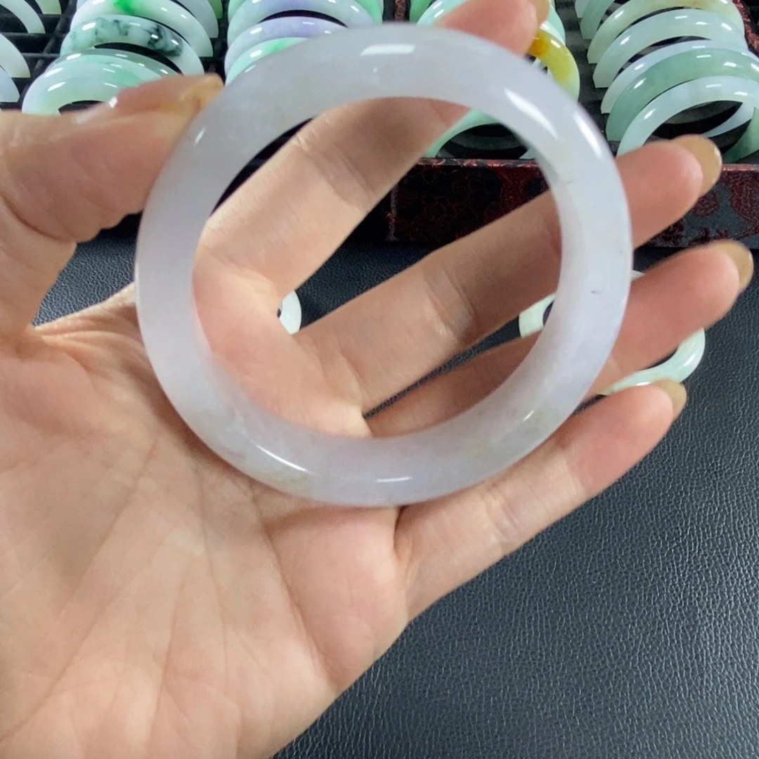 森****翡翠未镶嵌手镯天然翡翠