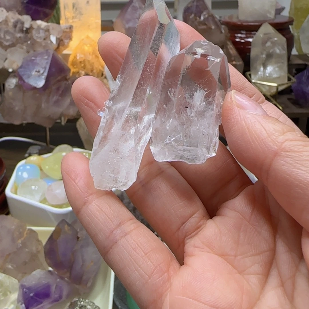 水晶车挂未镶嵌不退换喜马手握40g