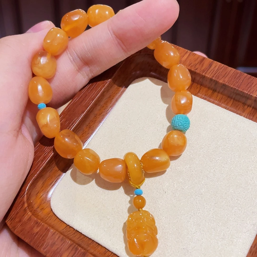 蜜蜡手链未镶嵌手串