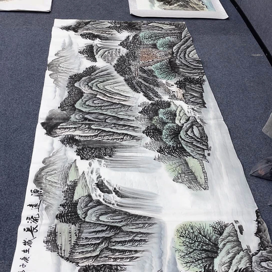 国画作品小姐姐放漏…