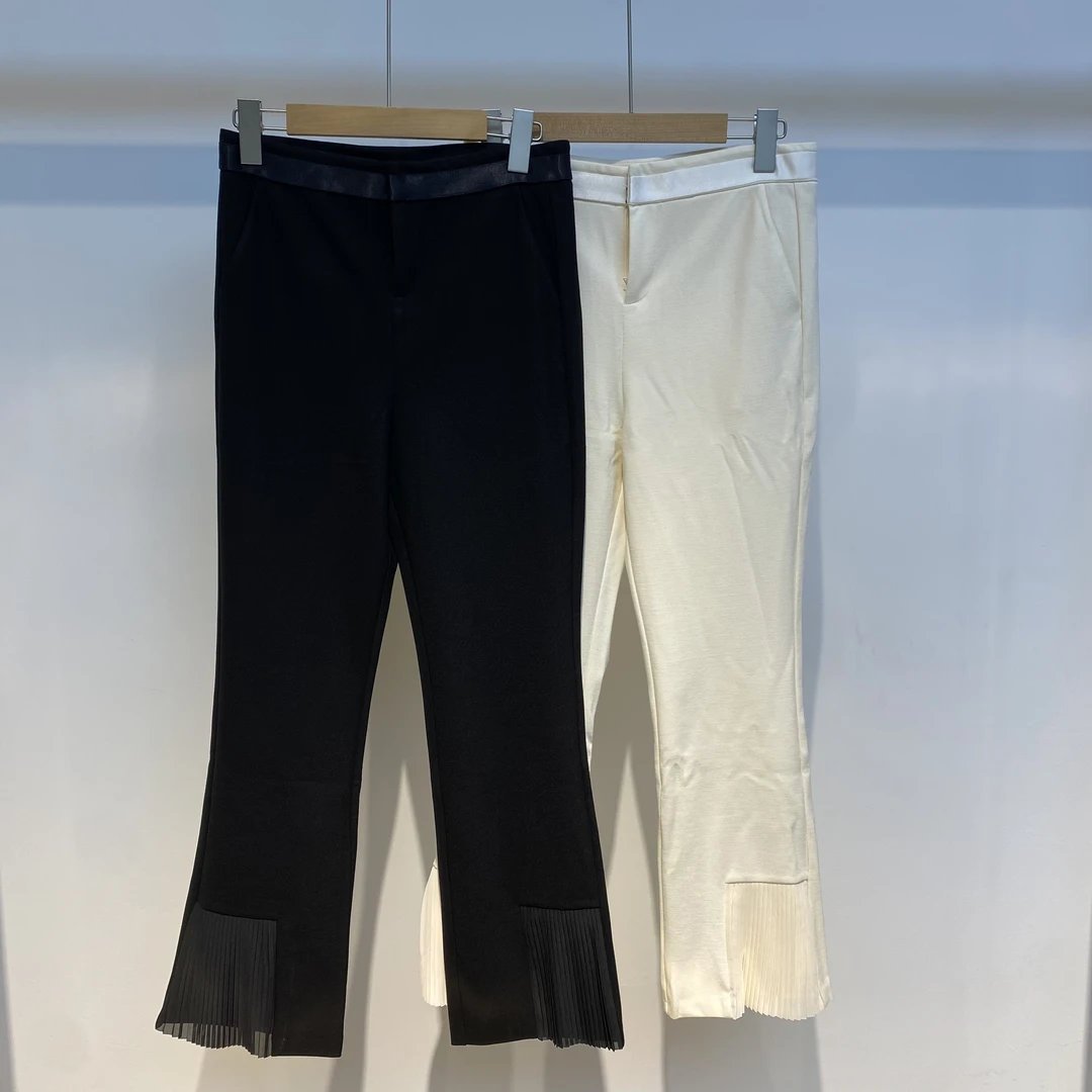 【珝翎】夏季高弹女裤九分微喇百搭