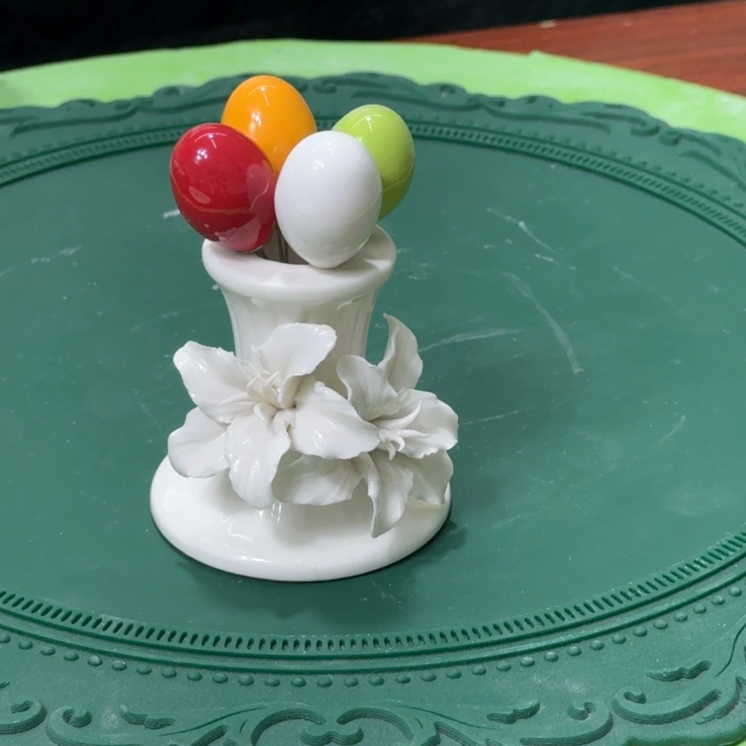 瓷片水果叉一套价格