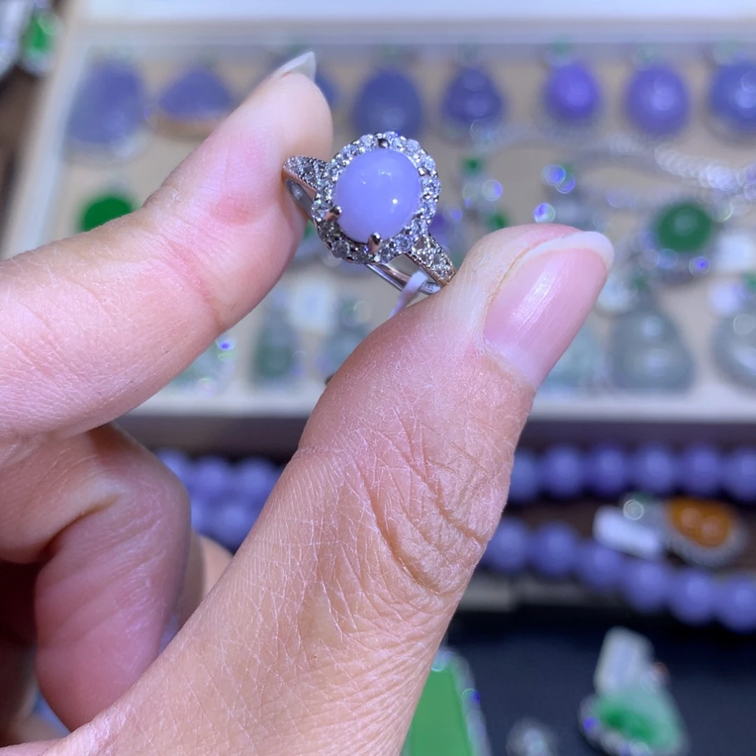 翡翠颈饰银S925镶嵌翡翠