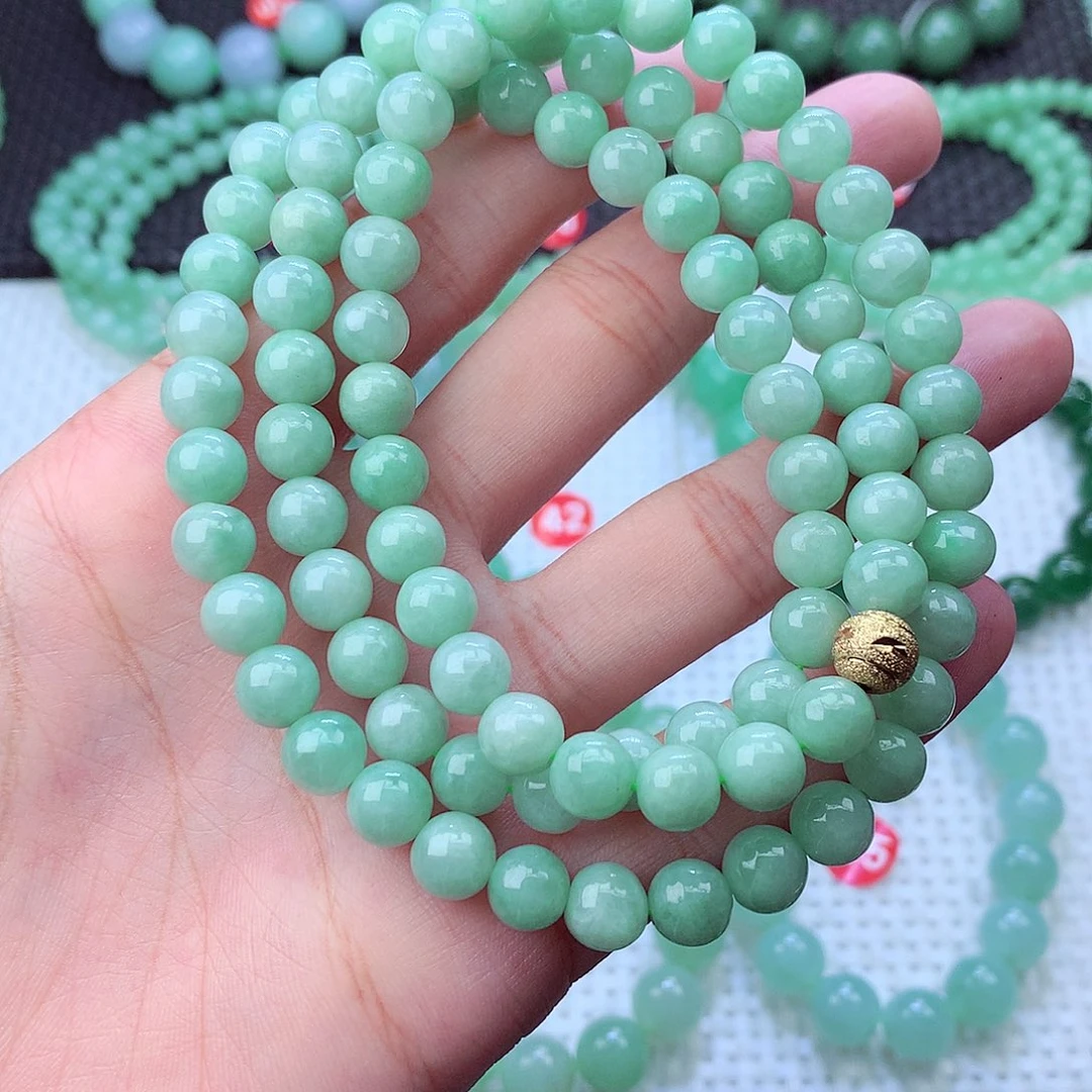 翡翠未镶嵌毛衣链卡8