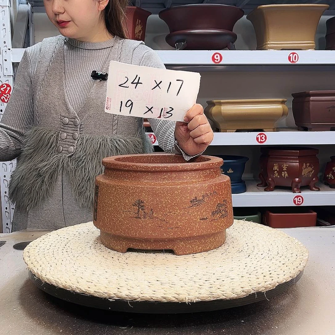 紫砂花盆紫砂花盆