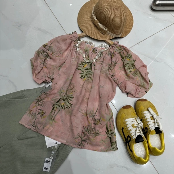 【心依阁铭品】2448波西米亚风简约套头上衣韩版宽松