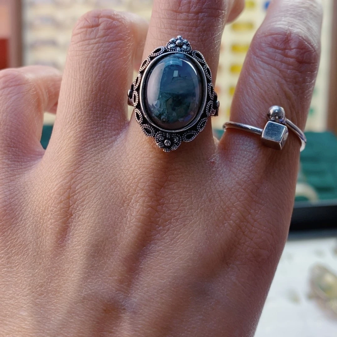 玛瑙/玉髓戒指未镶嵌郁*欲