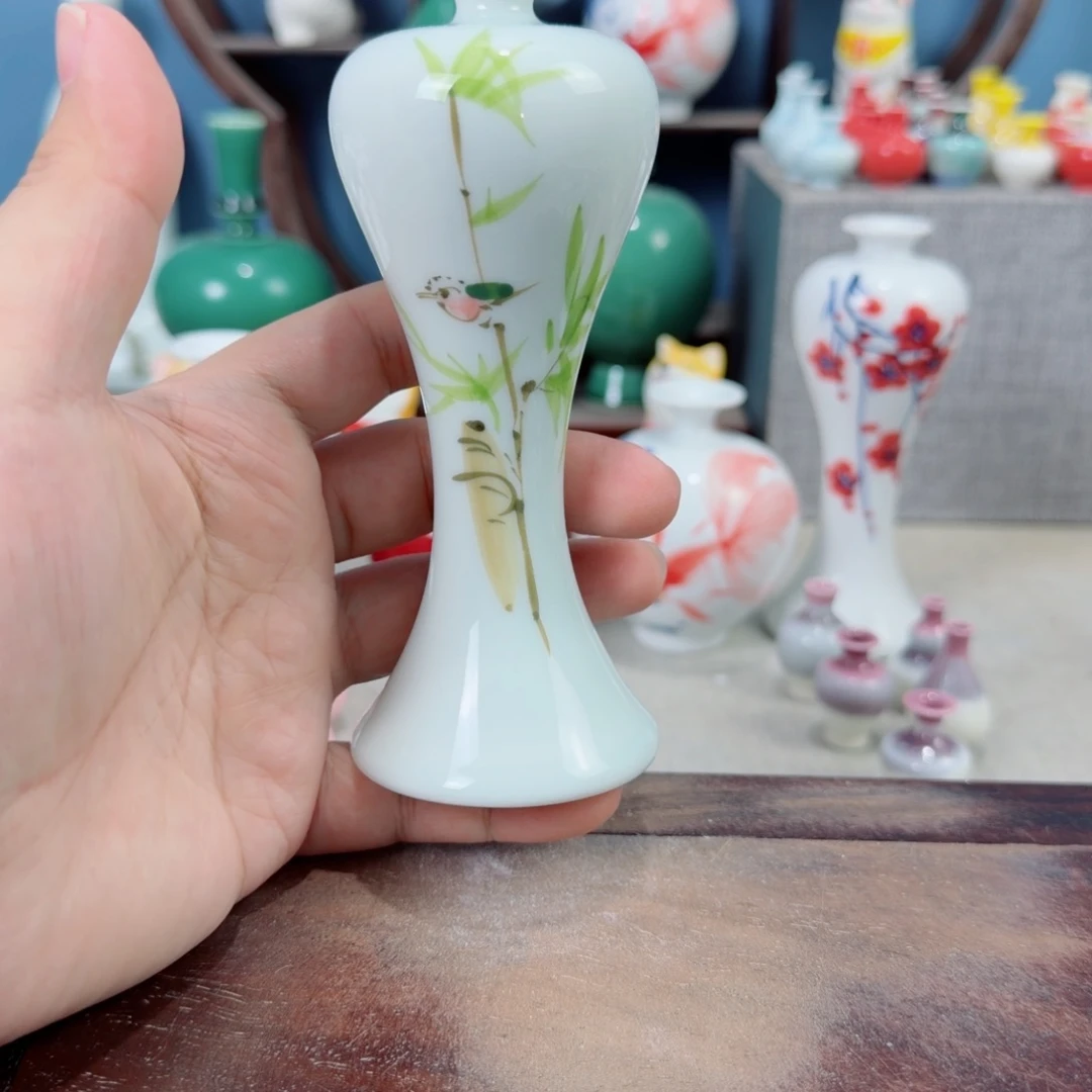 陶瓷手工小花器摆件