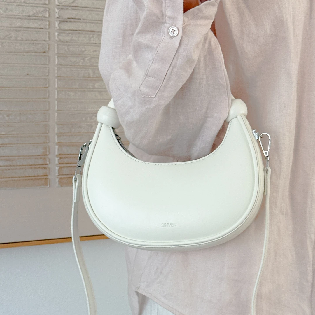 休闲手拎豌豆腋下包女单肩包小众斜挎包饺子包百搭简约女生小包包