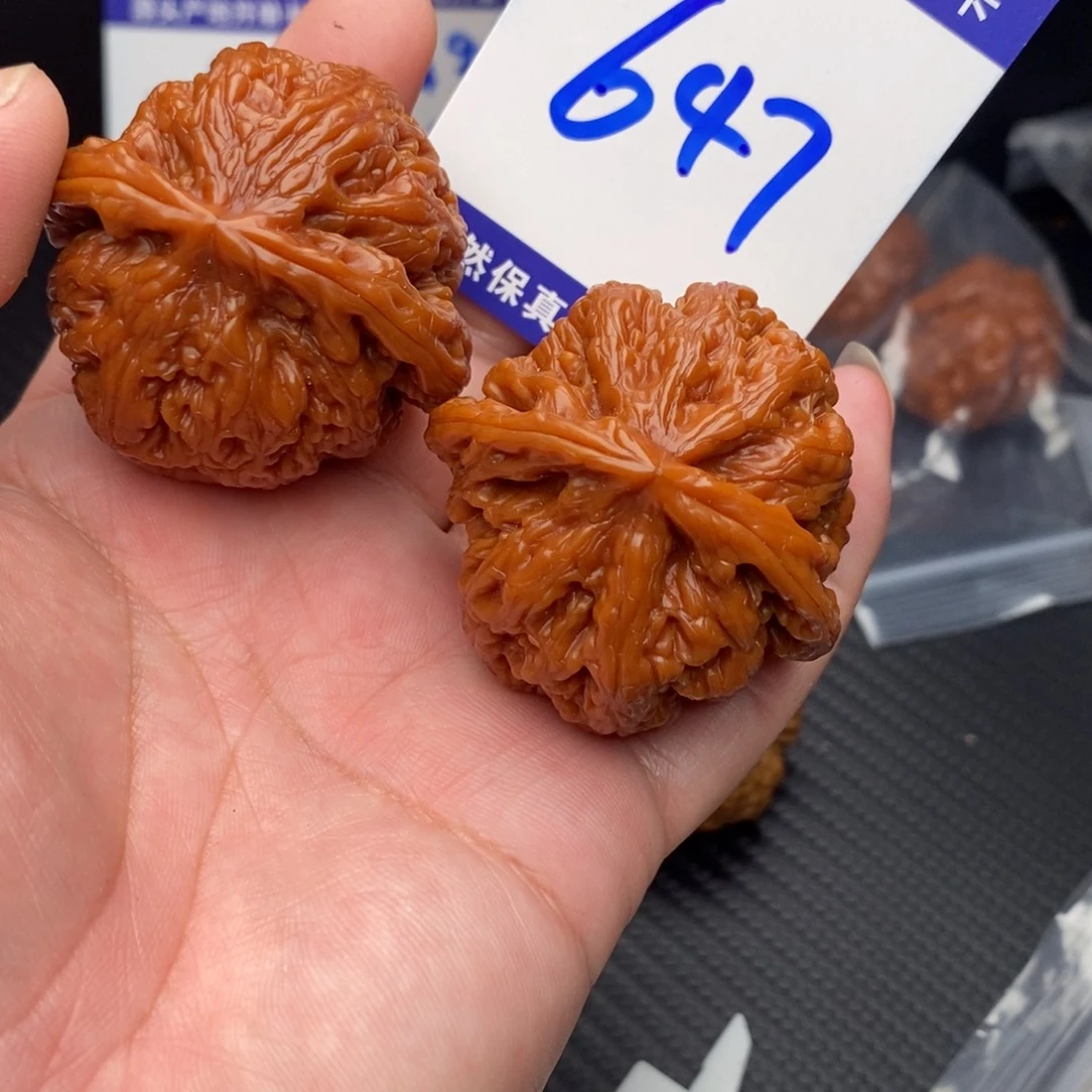 文玩核桃把件粗筋44