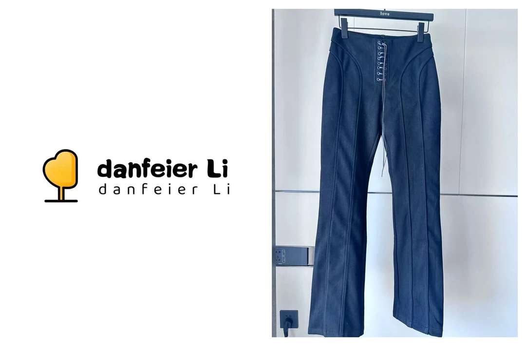 《丫丫推荐款》1197设计款系绳显瘦休闲裤