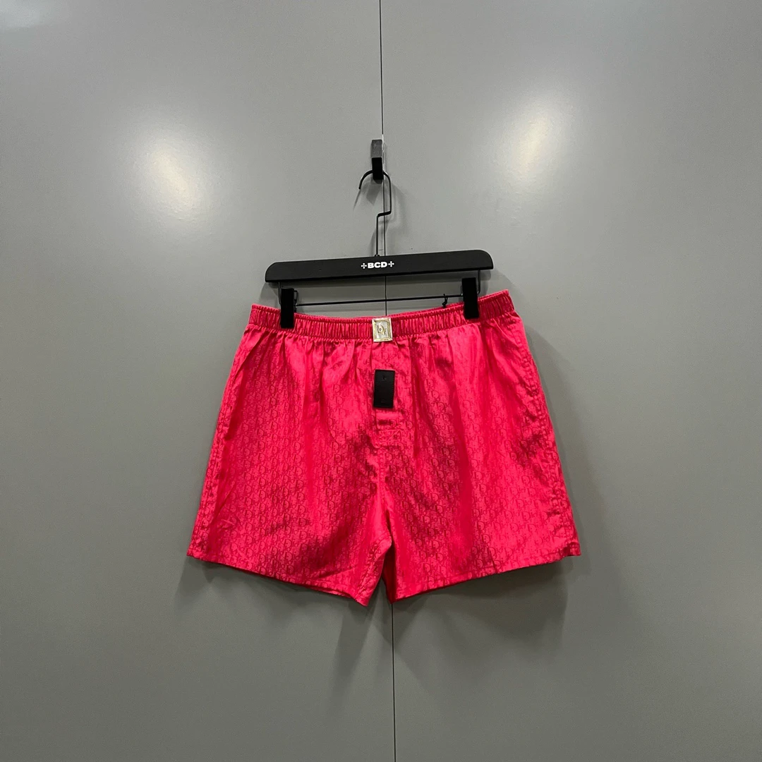 未使用 DIOR/迪奥 （ll） 红色满印老花短裤M  L XL 016217