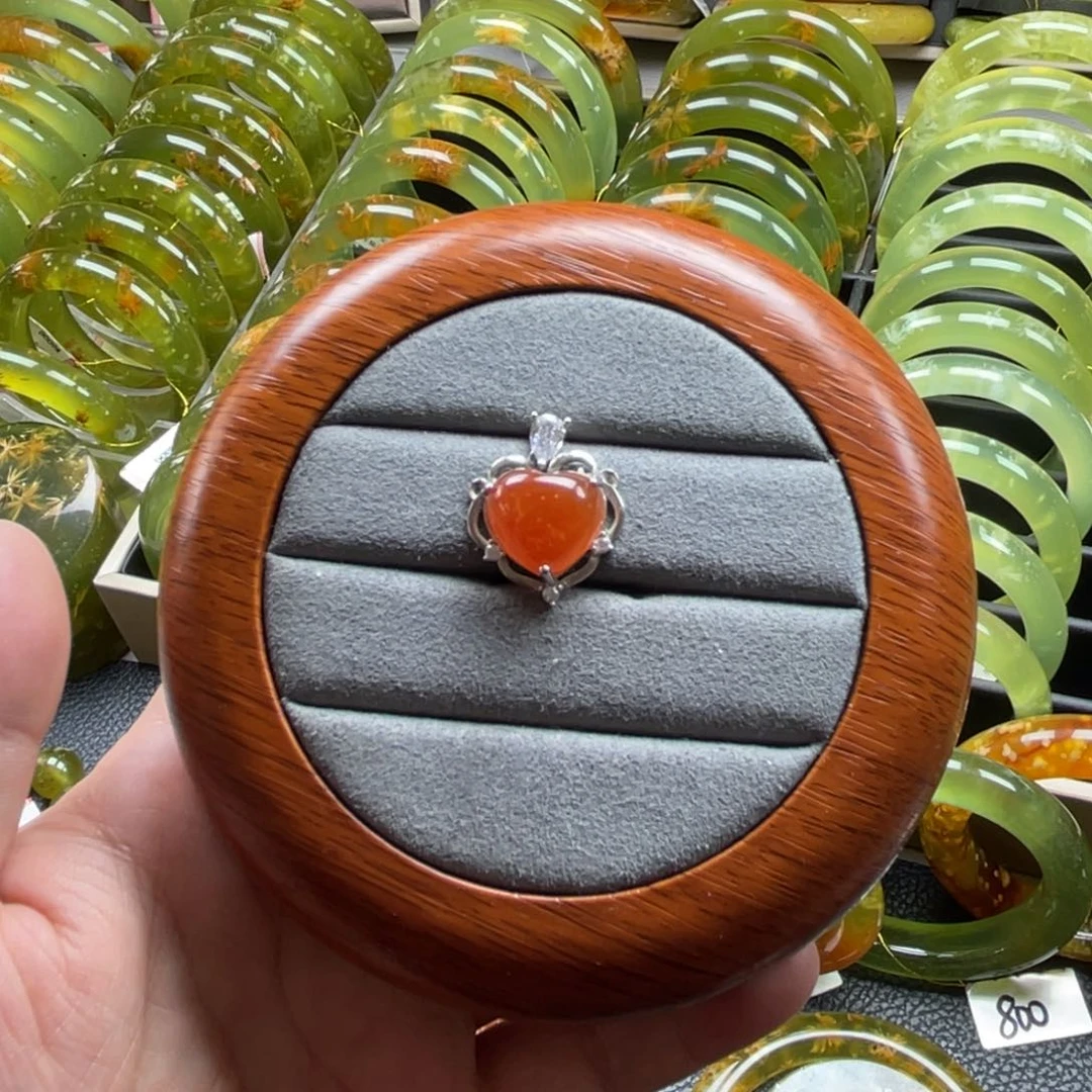 银S925镶嵌蛇纹石玉颈饰