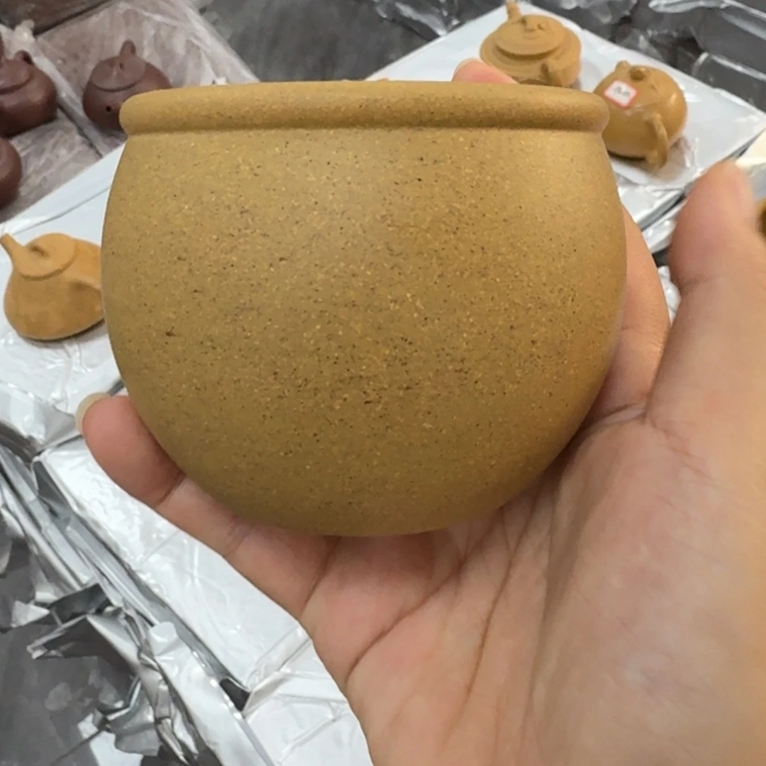 紫砂茶壶宜兴原矿黄金段