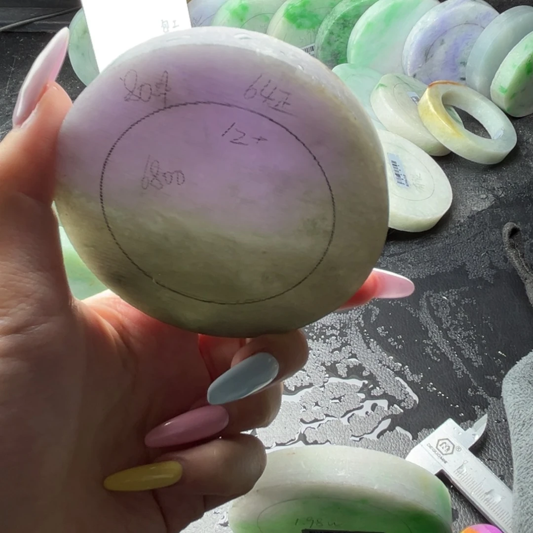 定制翡翠半山水未镶嵌