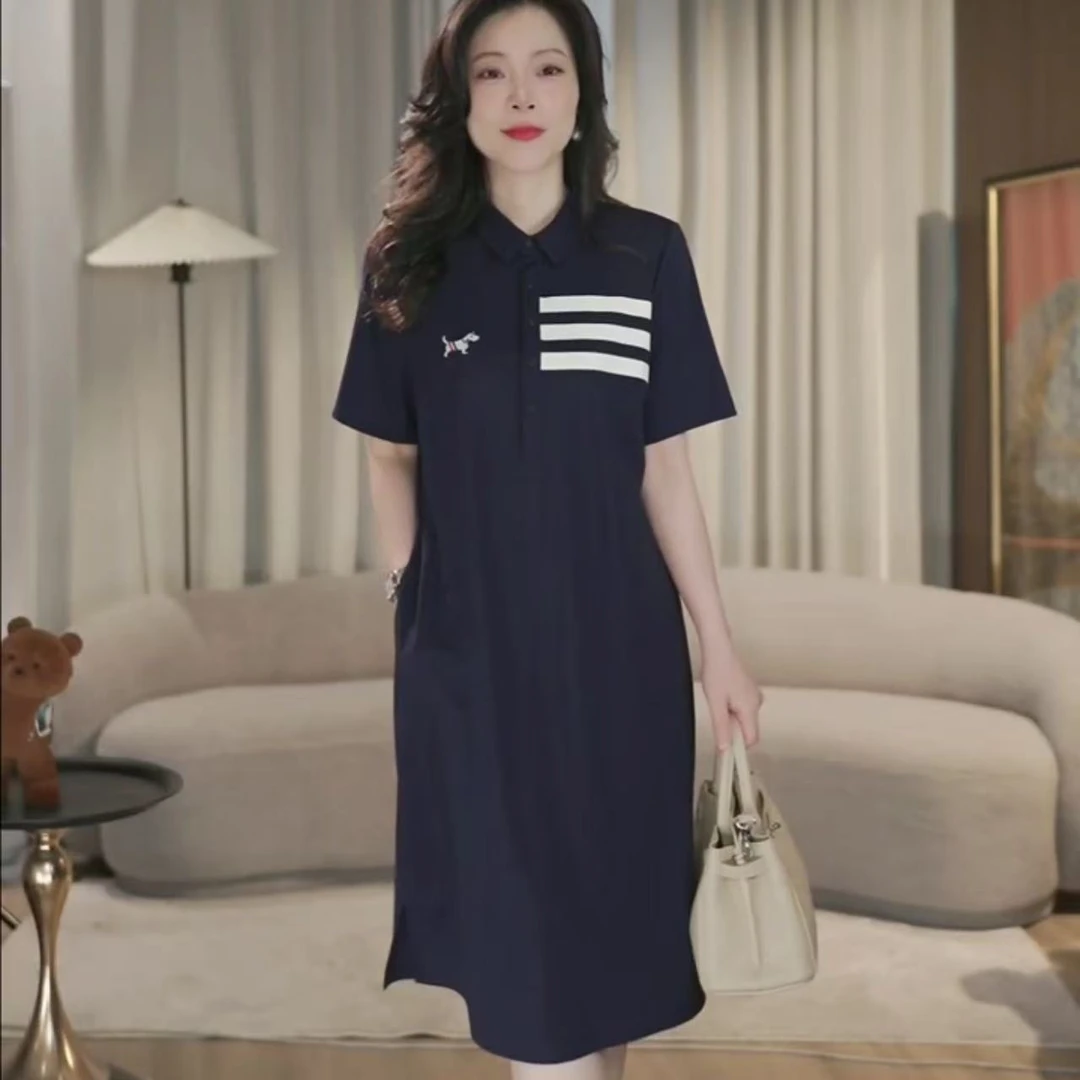 三条杠小狗连衣裙