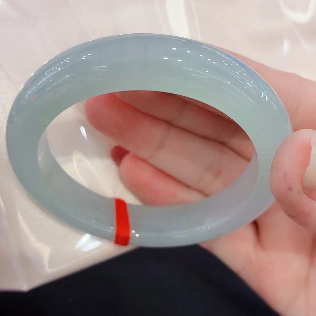 翡翠未镶嵌手镯翡翠55圈口（强推）