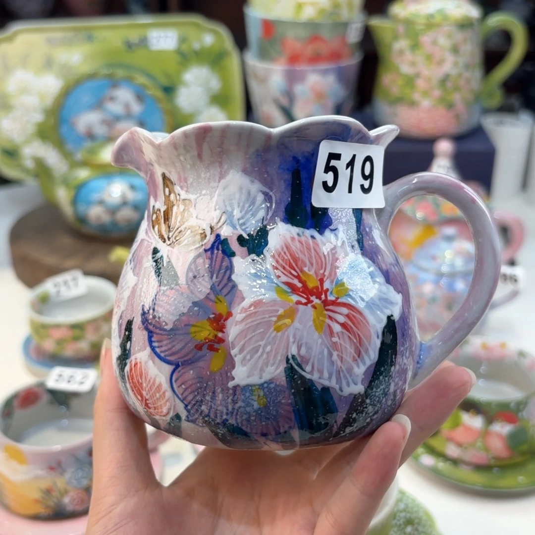 景德镇手绘高温釉下彩陶瓷茶具