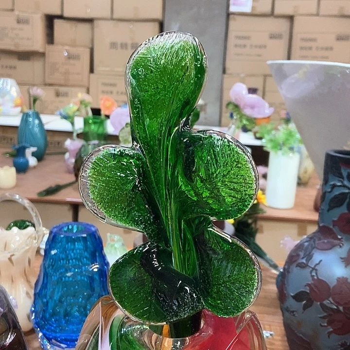 无铅玻璃花瓶高40厘米宽9