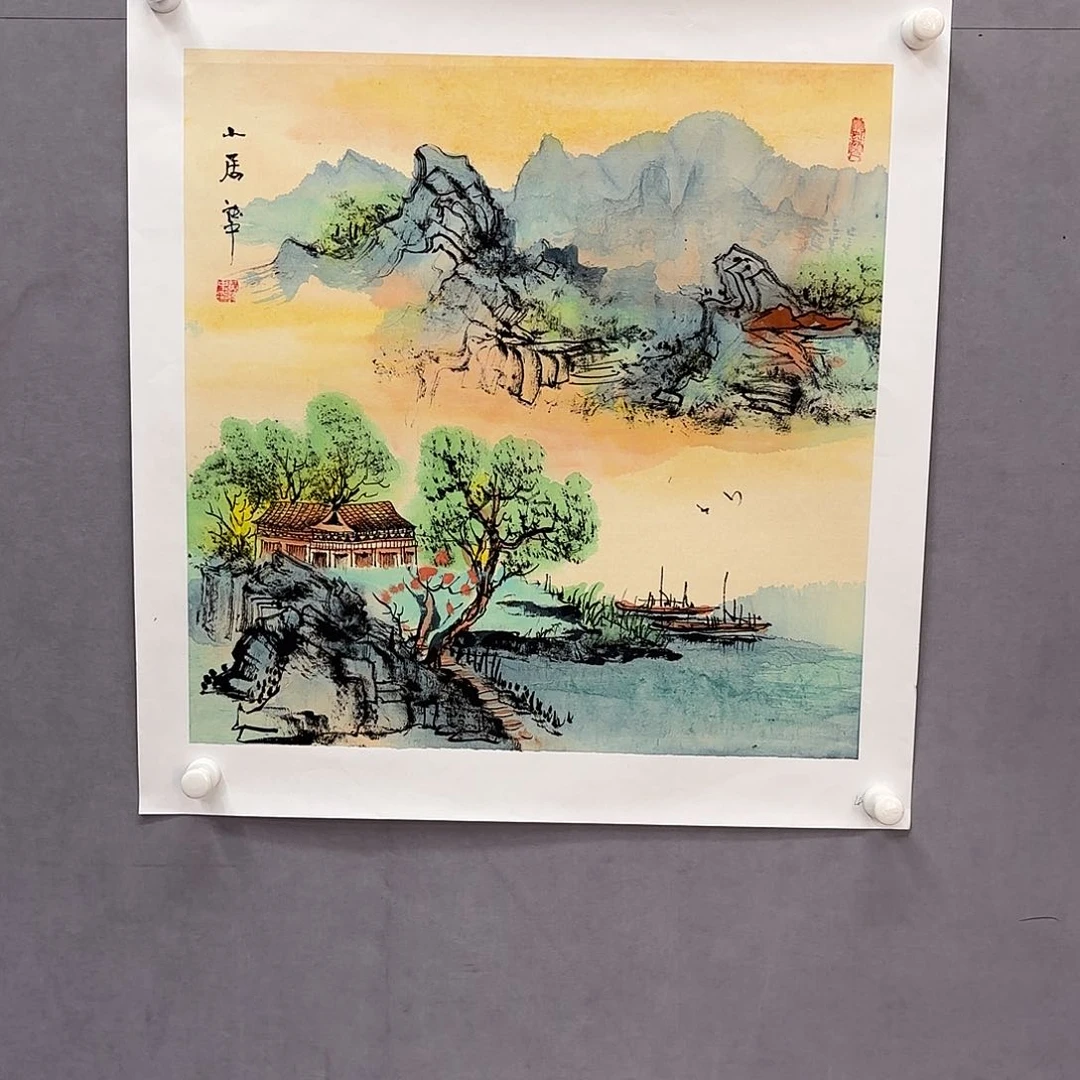 国画亲笔手绘原创