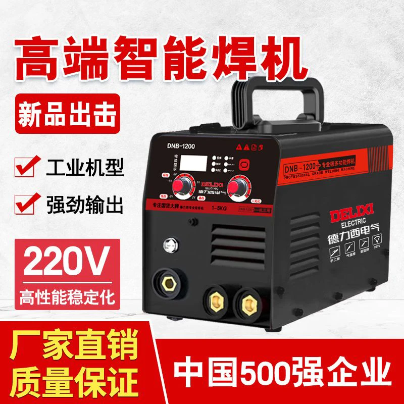 【德力西QW】DNB1200三用无气5KG二保焊机220V工业电焊机全套配齐
