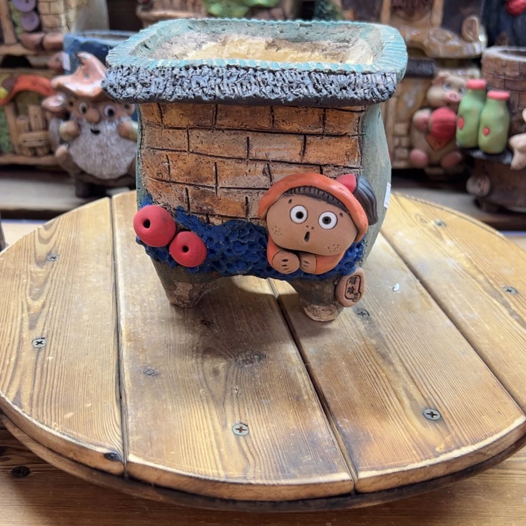 嘻哈多肉花盆百搭