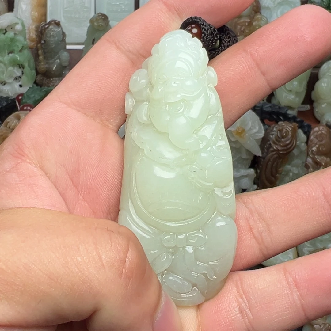 和田玉未镶嵌挂件