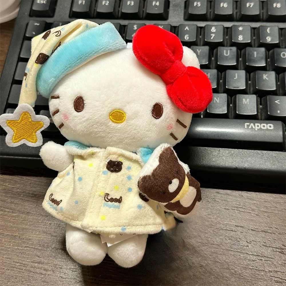抱小熊睡衣kt包包挂件可爱卡通毛绒公仔玩偶背包挂饰生日礼物
