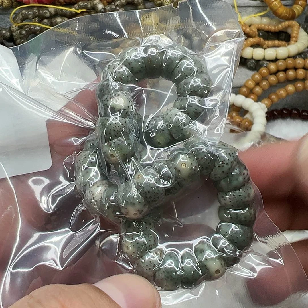 星月菩提手串46荣耀绿星月菩提单圈大肠蒜瓣1.0
