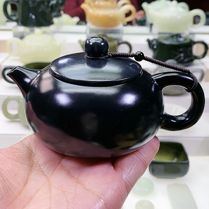 未镶嵌和田玉挂件茶壶180m l
